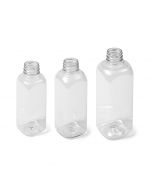 Clear Square PANO PET Bottle - Family of Sizes