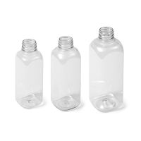 Clear Square PANO PET Bottle - Family of Sizes
