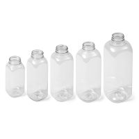Clear Square 38-400 PET Bottle - Family of Sizes